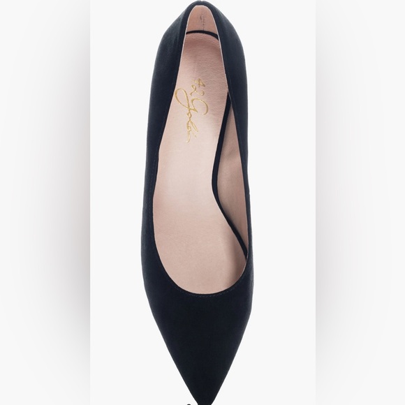 42 Gold. Rafee Liquid Patent Pointed Toe Pump (Women) - Picture 2 of 4